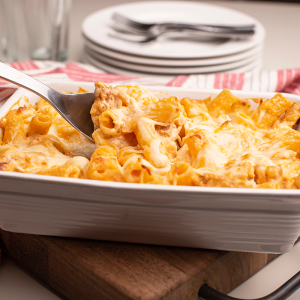 Buffalo Chicken Pasta Bake