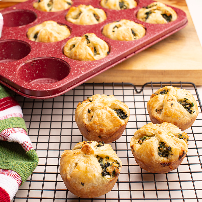 Chicken and Spinach Puffs