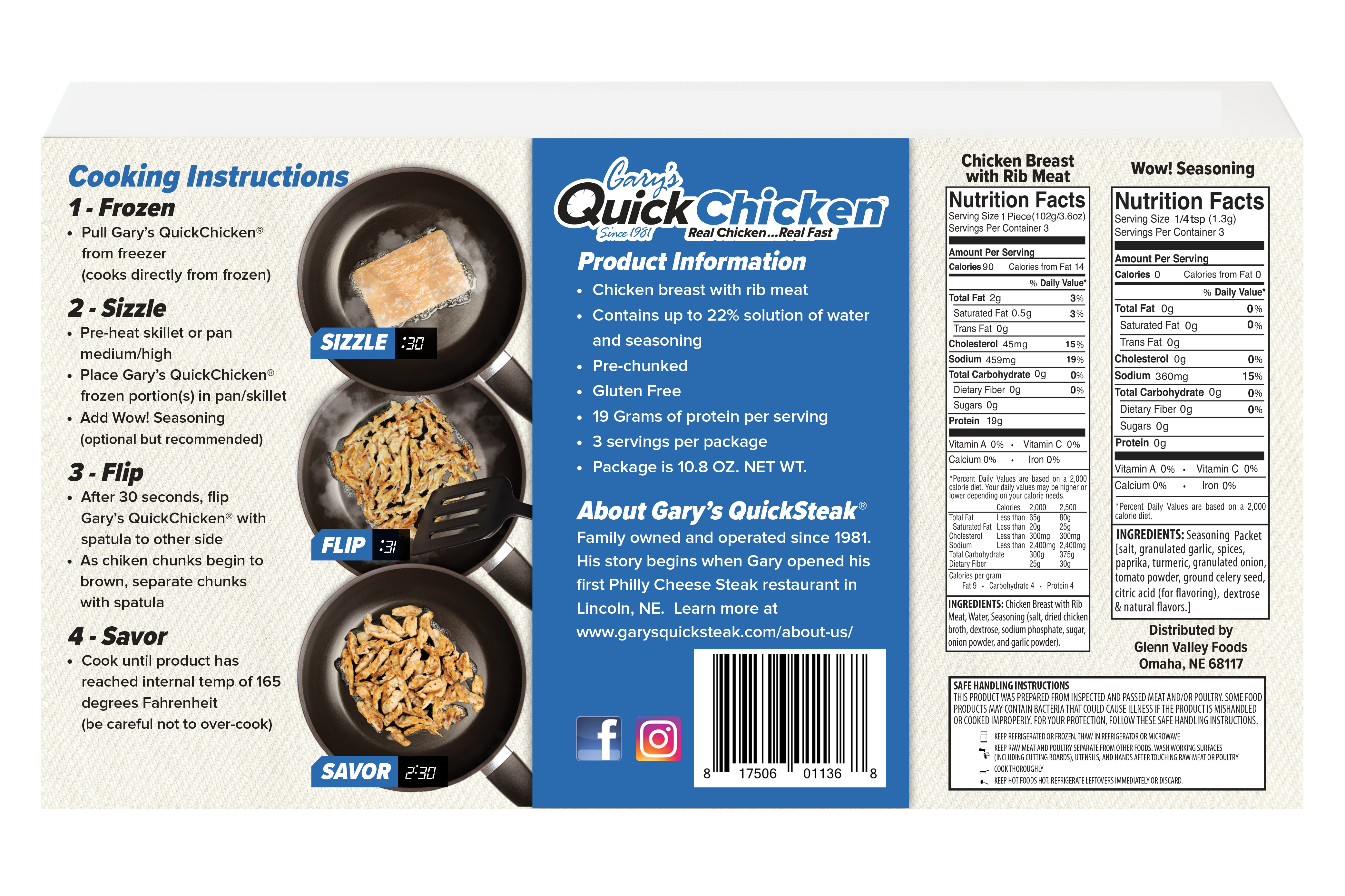 Chicken Back Label